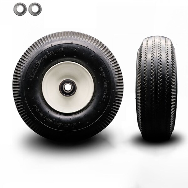 SCC - 10" x 3.5" Pneumatic Wheel Only with 2.25" Offset Hub and Ball Bearings